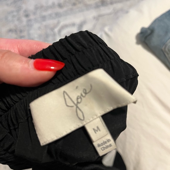 Joie Silk Black Cargo Pants - Picture 2 of 4